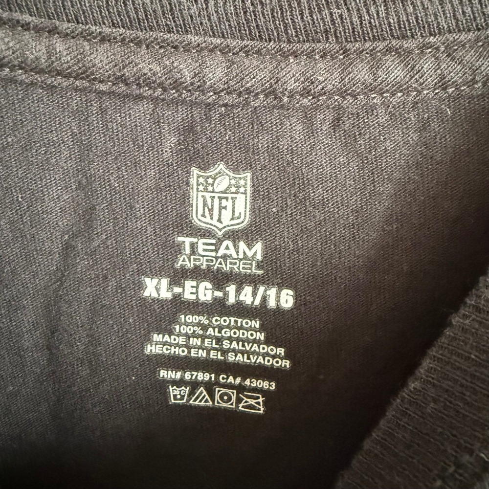NFL‎ Team Boys Black Cincinnati Bengals Football T-Shirts, XL (14/16) - Picture 3 of 4